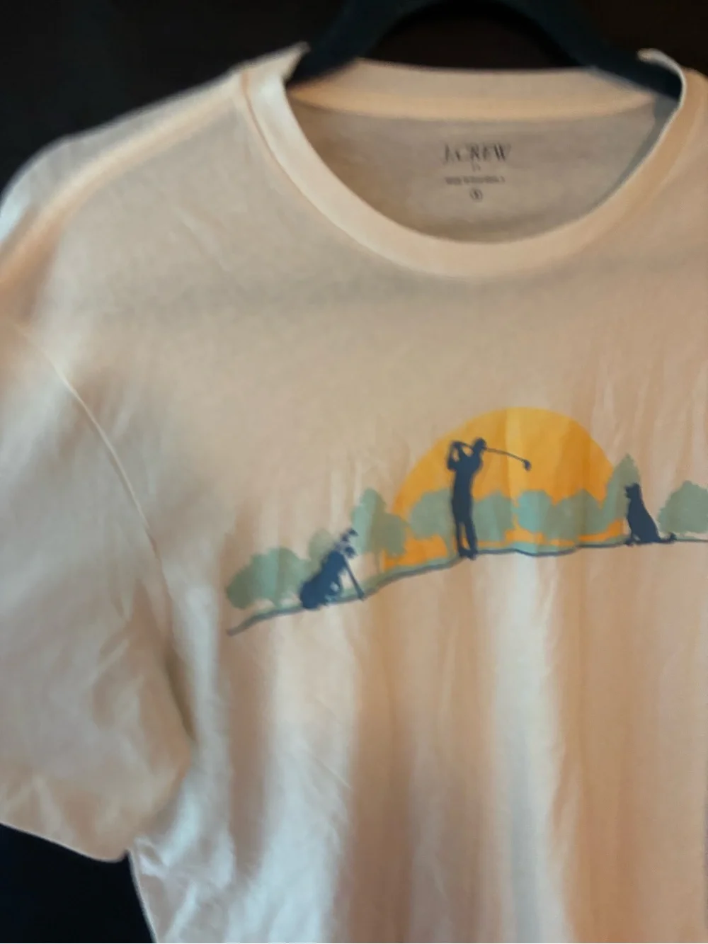 Men's J. Crew NWT Golfer Print Tee